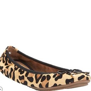 Me Too cheetah flats with bow size 10